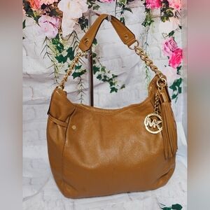 MICHAEL KORS LEATHER SHOULDER BAG